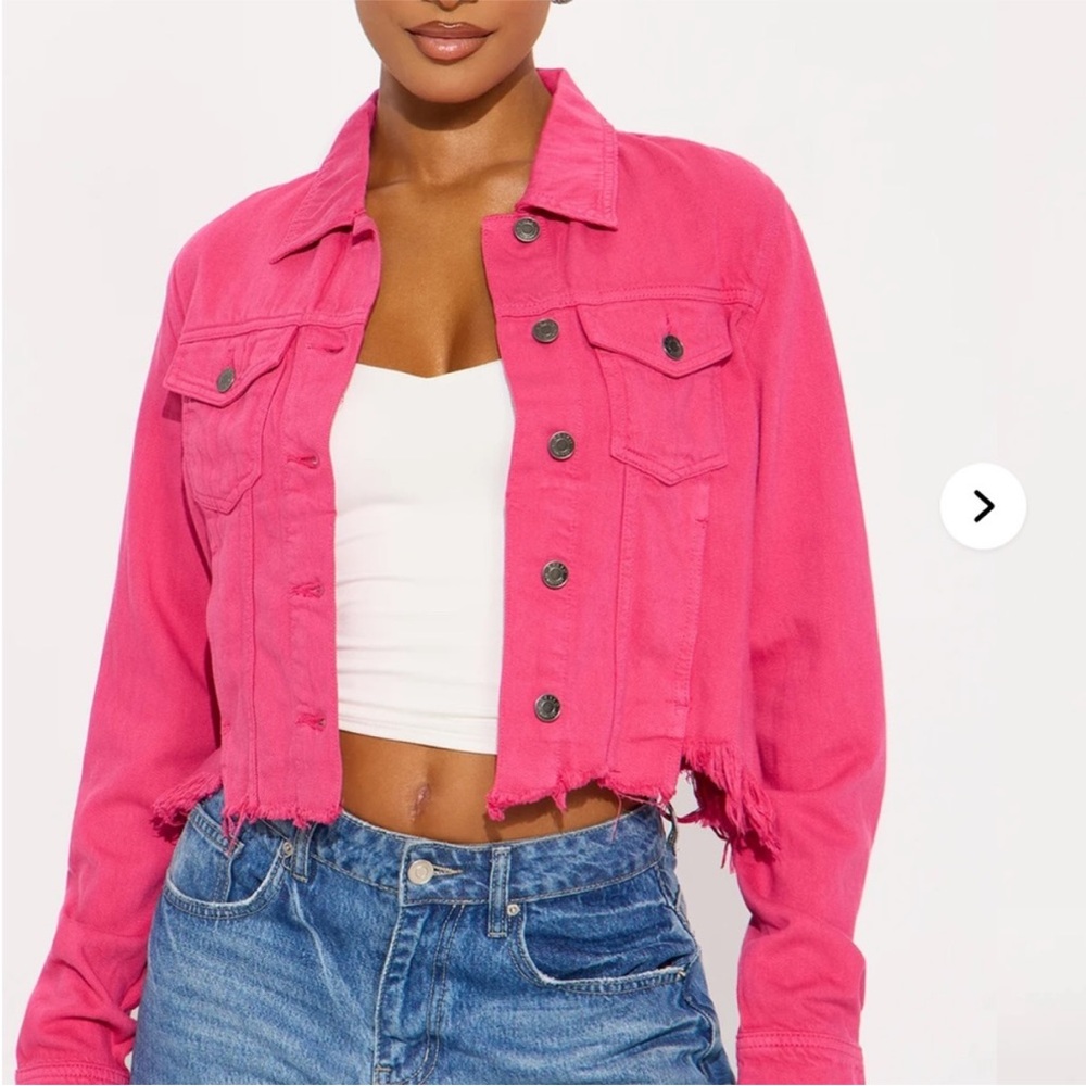 Women's Pink Denim Jacket